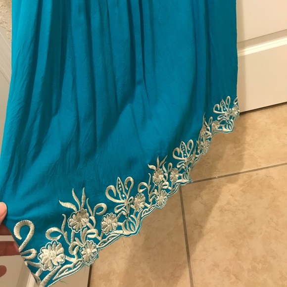 Forever 21 Teal Blue Maxi Dress - Picture 5 of 10